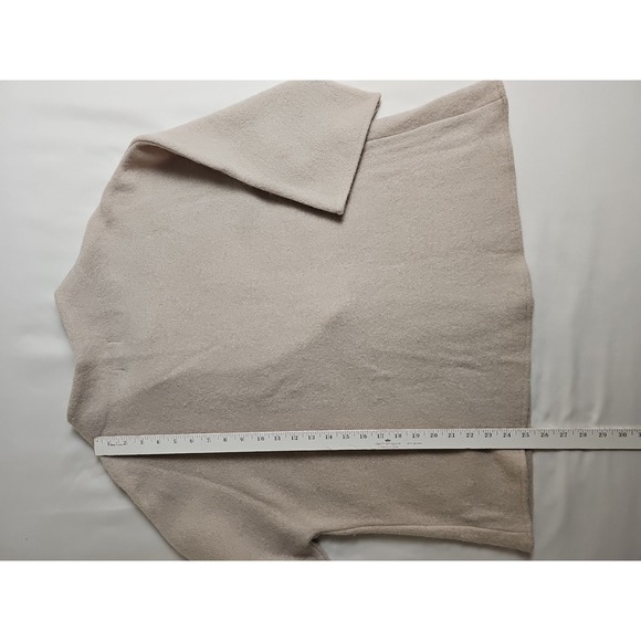 JM Collection Wool Wrap Cardigan Sweater Poncho Jacket Size L  Rhinestones - Picture 7 of 7